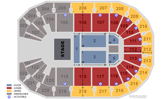 Landers Center: Seating Charts